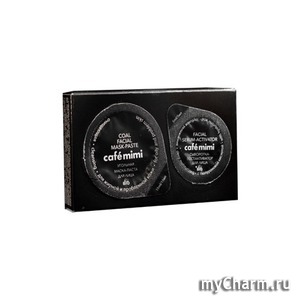 Cafe mimi / Угольная маска-паста для лица Очищающая для жирной и проблемной кожи