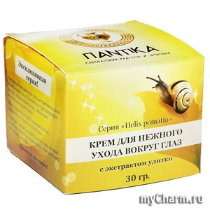 "Пантика" / Крем для нежного ухода вокруг глаз с экстрактом улитки серия "Helix pomatia"