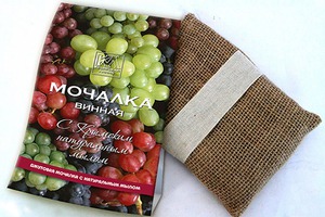 "Крымская Линия" / Мочалка с натуральным мылом: «Джутовая мочалка «Винная»»