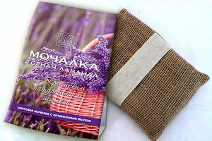 "Крымская Линия" / Мочалка с натуральным мылом: «Джутовая мочалка «Горная лаванда»»