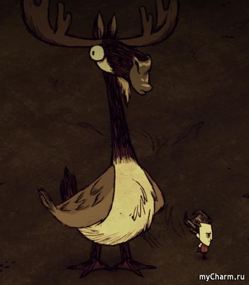 Оленя гусь. Гусь Лось don't Starve together. ЛОСЕГУСЬ В don't Starve together. Лось Гусь донт старв. Don't Starve утка Лось.