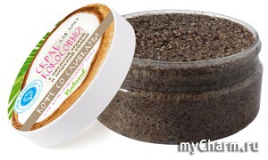 "Дом Природы" / Кокосовый скраб для лица “Кофе со сливками” с овсяной мукой и морской солью