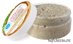 "Дом Природы" / Кокосовый скраб для лица “Овсянка с козьим молоком” с овсяной мукой и морской солью