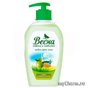 "Весна" / Жидкое крем-мыло Олива и миндальное молочко