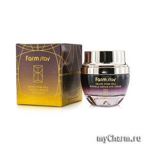 Farm Stay / Крем вокруг глаз Grape Stem Cell Wrinkle Repair Eye Cream