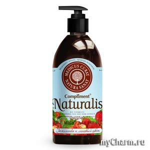 Compliment / Naturalis Жидкое мыло для рук и тела «Земляника и липовый цвет»