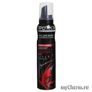 "Прелесть" / Мусс для волос Эффект памяти, упругая фиксация и контроль формы