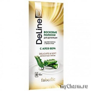 Faberlic / Восковые полоски для депиляции с алоэ вера серии Deline