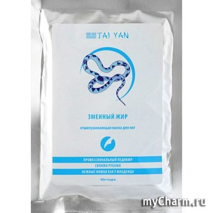 TaiYan / Отшелушивающая маска для ног "Змеиный жир"