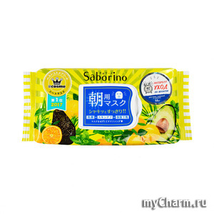 Japonica / Saborino Экспресс маска для лица тканевая увлажняющая "Успей за 60 секунд"