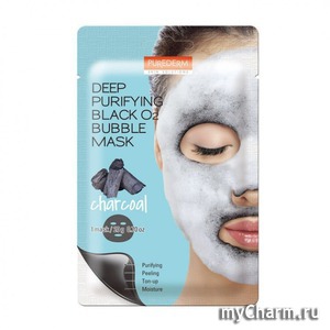 Purederm /     Deep Purifying Black O2 Bubble Mask Charcoal