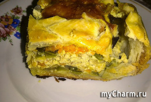 Потрясающе вкусный пирог с овощами и мясом