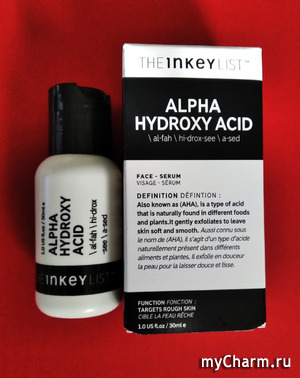 Alpha Hydroxy Acid  The Inkey list---     .