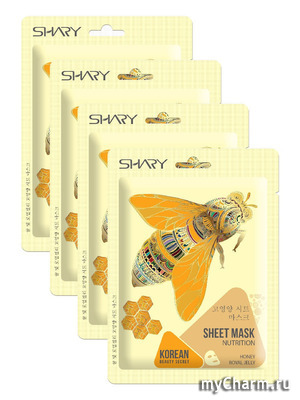 SHARY /    Sheet Mask Nutrition Honey Royal Jelly