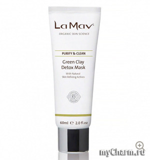 La Mav / Детокс-маска с зеленой глиной для жирной и комбинированной кожи