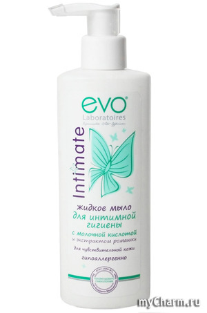 "Аванта" / Интимное мыло Evo Laboratories Intimate Жидкое мыло для интимной гигиены с молочной кислотой и экстрактом ромашки