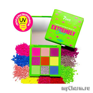 7 Days / Тени Extremely Chick Uv glow Neon 502 Futuristic
