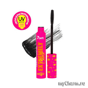 7 Days / Тушь Extremely Chick Length Uv glow Neon Miss Sexobeat