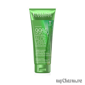 Eveline Cosmetics / 99% Natural Aloe Vera Универсальный гель для лица и тела с охлаждающим эффектом