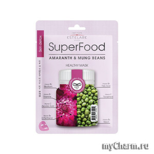 Institute Estelare / Тканевая маска для лица SuperFood Amaranth & Mung Beans Healthy Mask