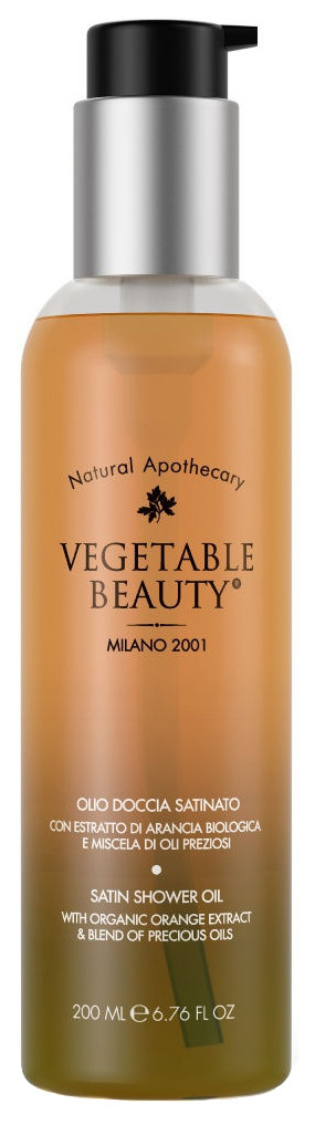 Vegetable Beauty /    Satin Shower Oil With Organic Orange Extract & Blend Of Precious Oils