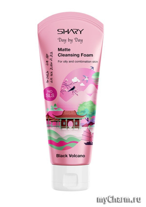 SHARY / Пенка матирующая для умывания Черный вулкан для жирной и комбинированной кожи