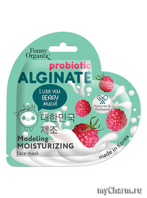 Funny Organix / Моделирующая альгинатная маска-увлажнение для лица с пробиотиками