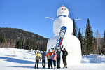 На курорте Шерегеш возведен самый большой в России снеговик