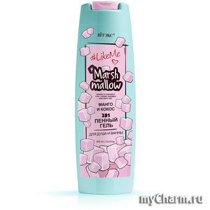 "BIТЭКС" / Marshmallow 2 в 1 Пенный гель для душа и ванны Манго и кокос