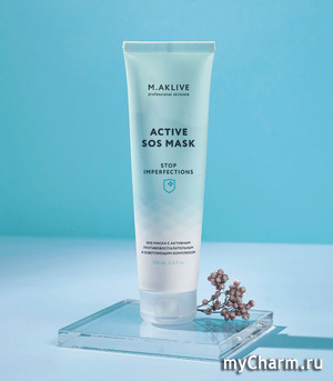 M.AKLIVE / Маска для лица Active SOS Mask Stop Imperfections